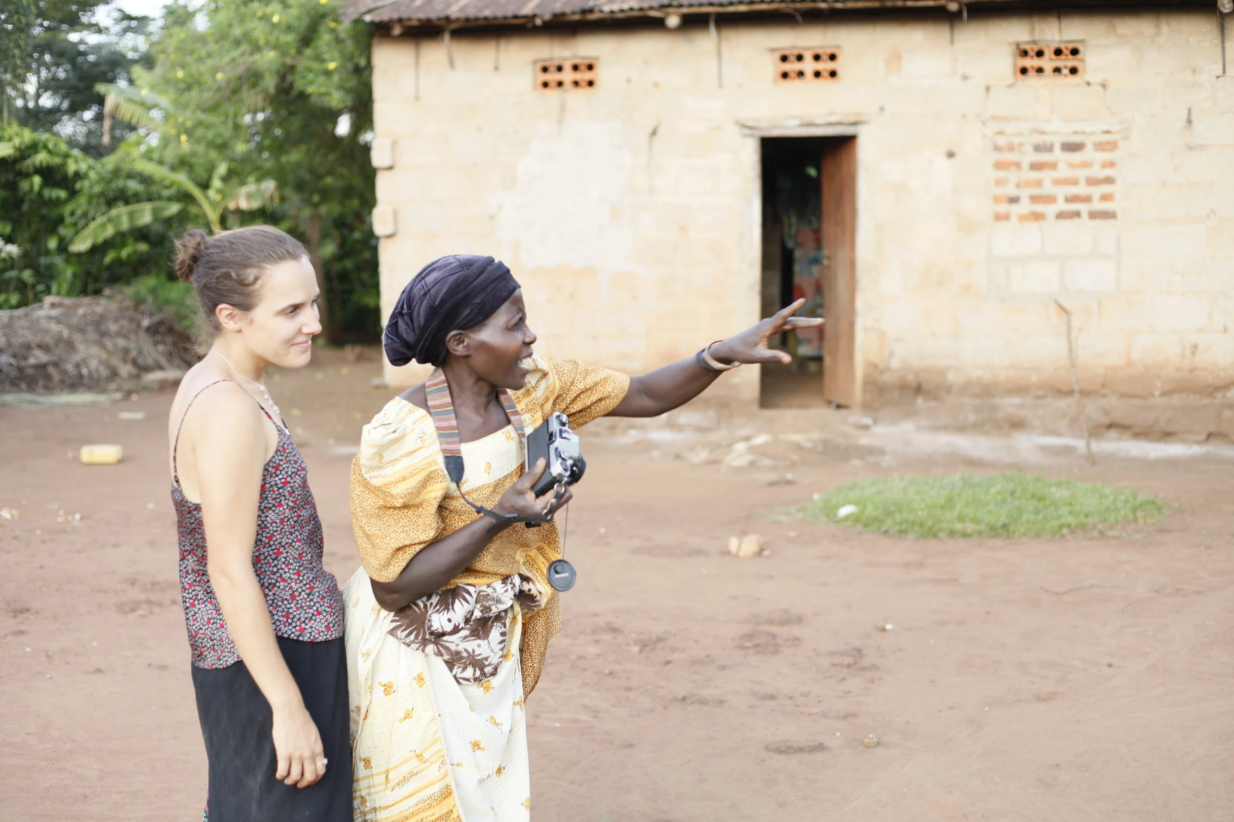  Nalongo Bukenya organizing her subjects, learning how to assume the role of creative director of her own vision.&nbsp; 