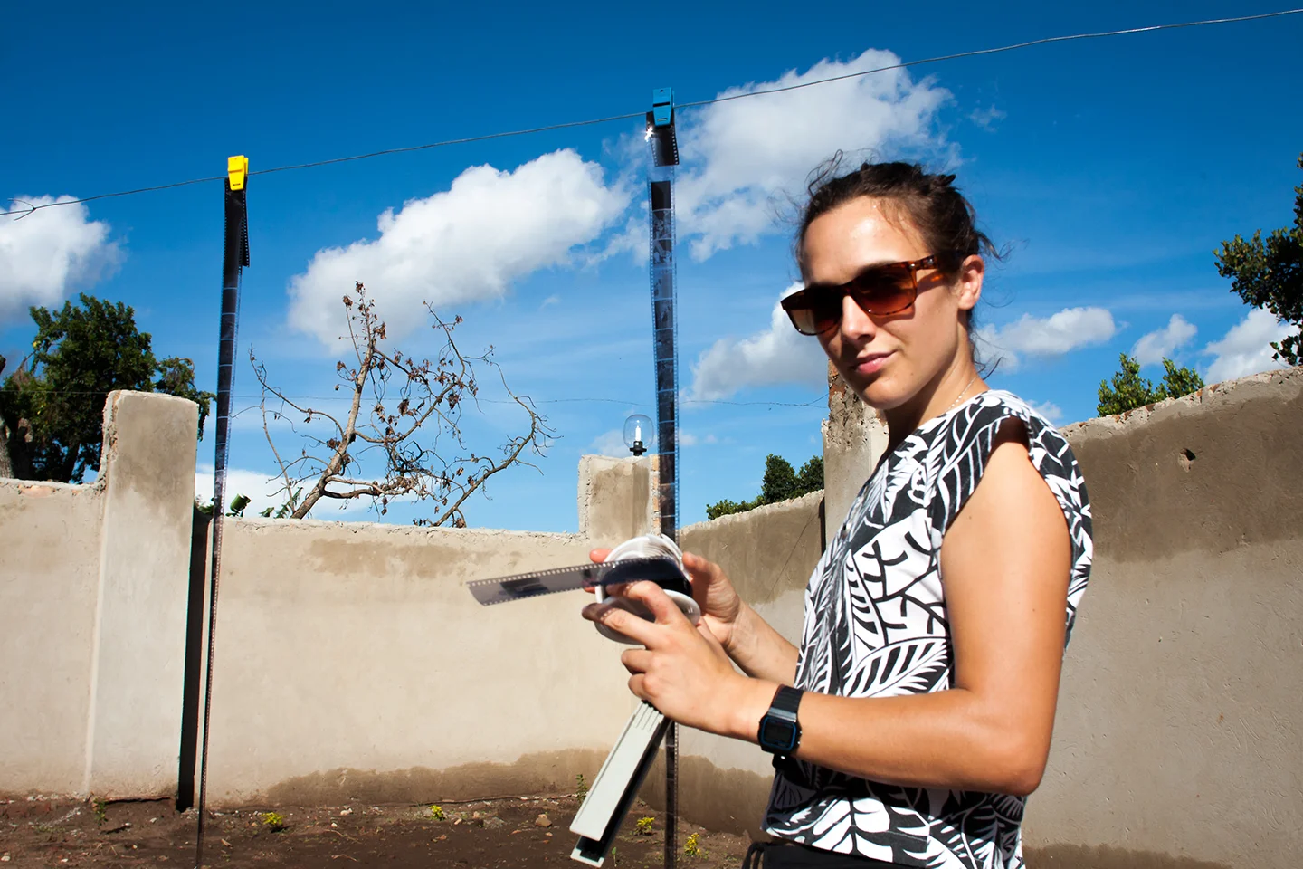 Film processing in Louise's front yard in Kampala. Proof #3- film can be processed anywhere!