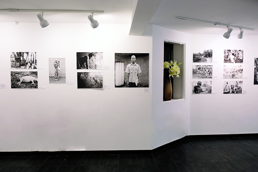 Alternate view of one walls arrangement of WPC photos from the Picturing Wanteete Exhibition at the Brian Morris Gallery on the Lower East Side of New York City (USA), Spring 2015.