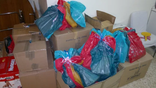 Children's packages ready to be shipping 