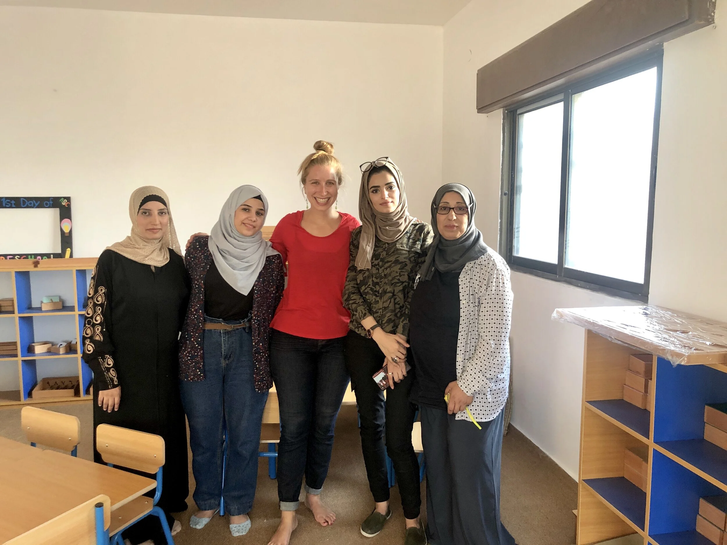 From left to right: Haneen, Su’ad, Lexi, Nour, Alia