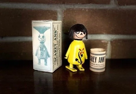 Doll with packaging. Photo courtesy of Gene Metcalf.