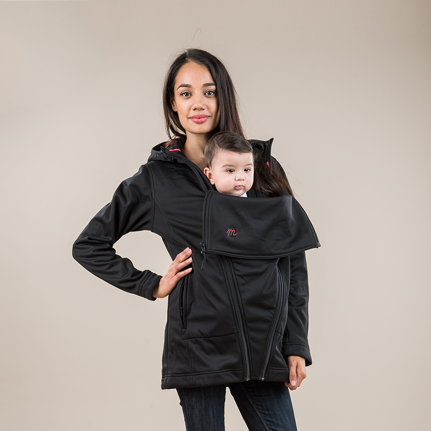 Huixin Babywearing Jacket for Mom and Baby 3 in 1 Sleeveless Kangaroo Jacket Gilet Coat Womens Fall Winter Warm Multifunction Baby Carrier Unique Leisure 