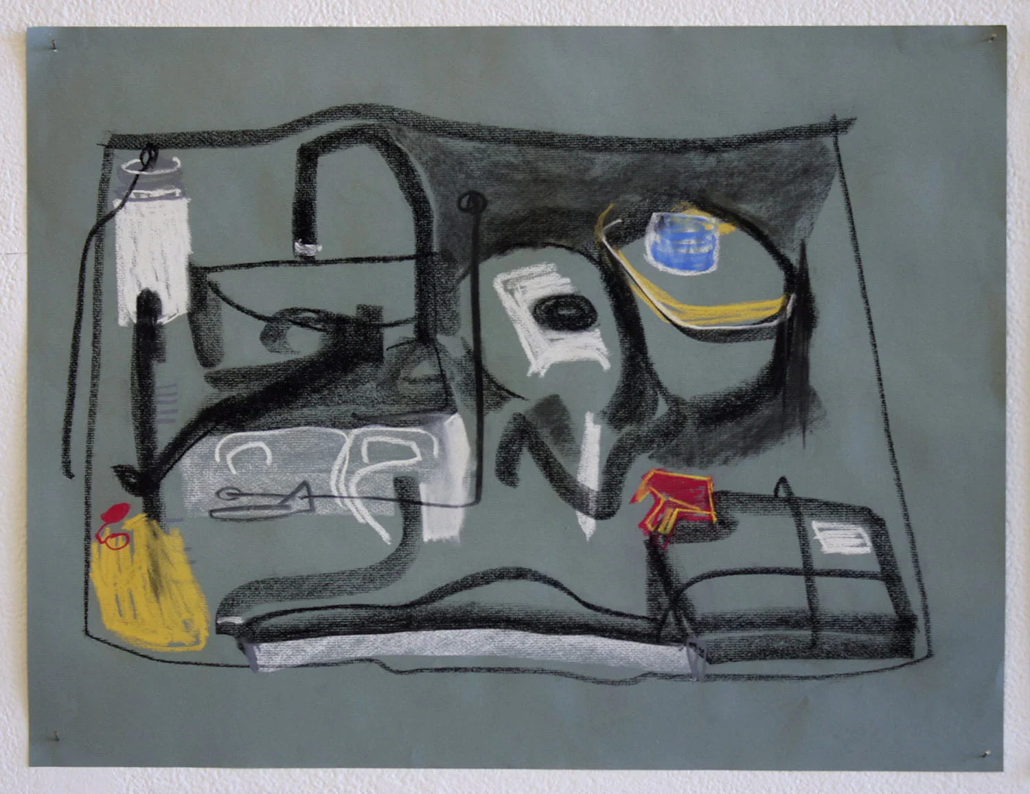charcoal and pastel on paper 18 x 24" 2015 sold