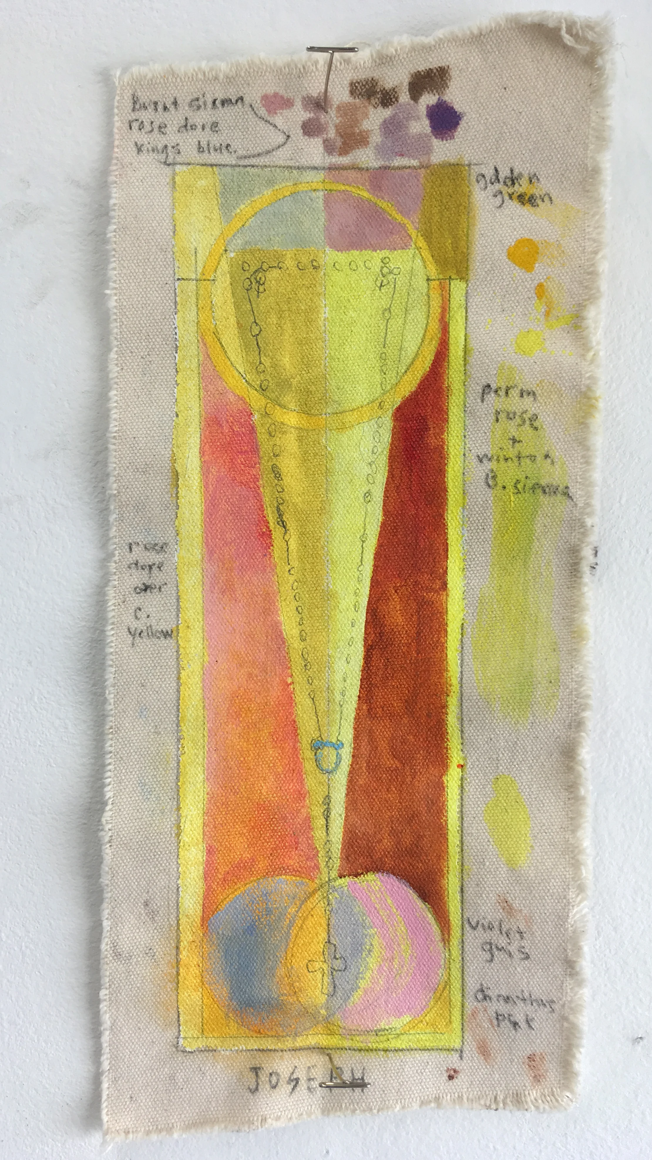 study for Joseph composition acrylic, oil, graphite on canvas 2018