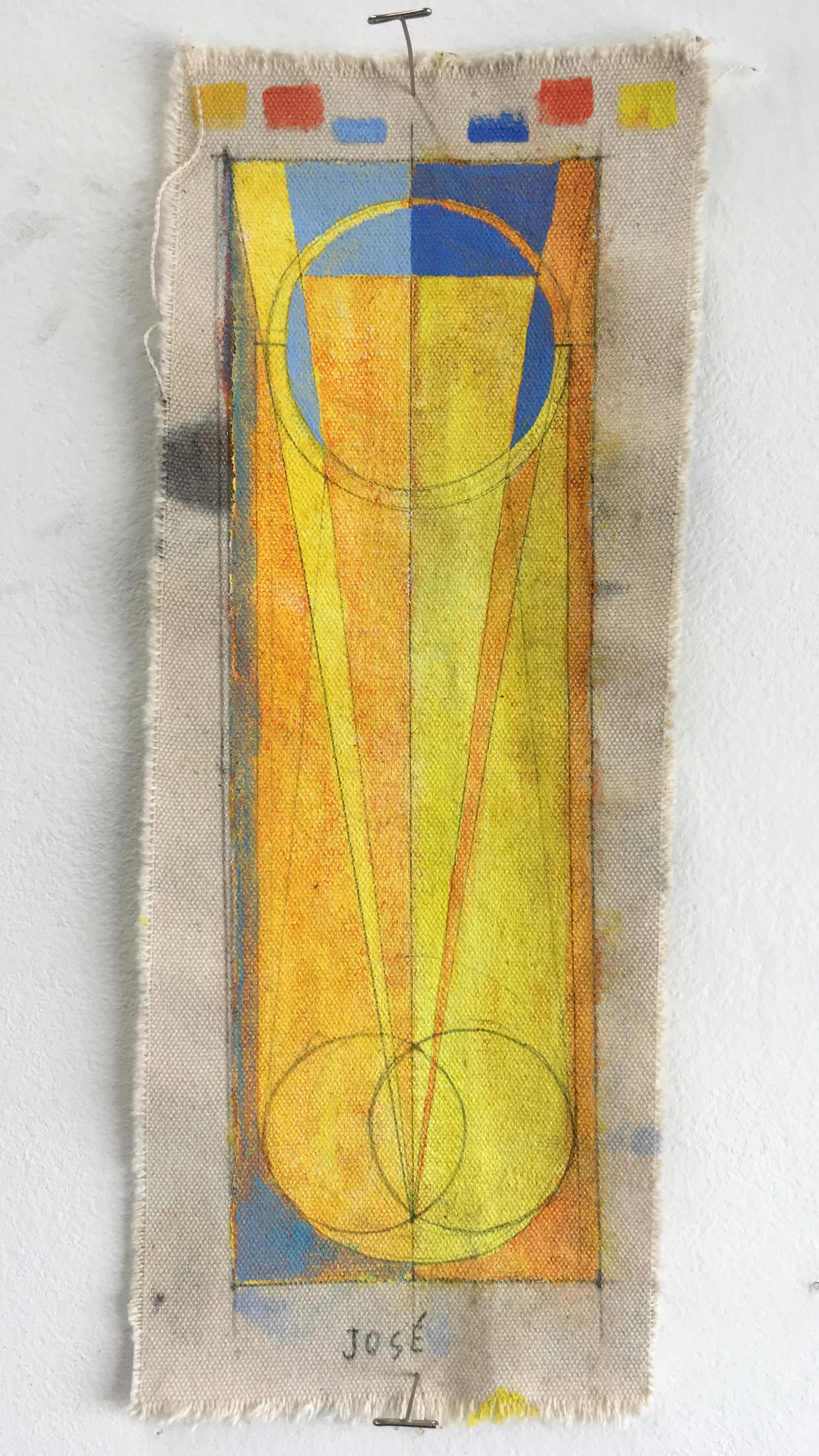 study for Joseph composition acrylic, oil, graphite on canvas 2018