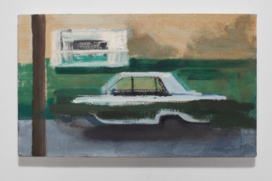  Painting of a Parked Dart  acrylic and oil on canvas  2015   traded  