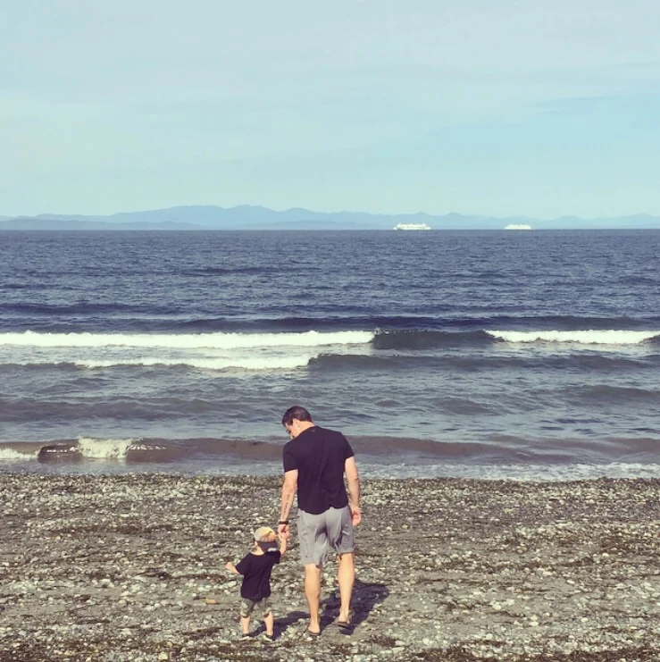 Quality family time at the beach house.