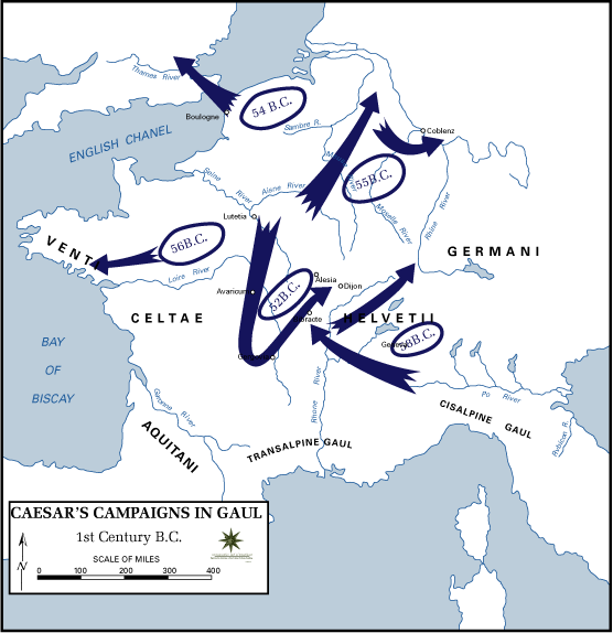 Latin AP  Caesar Map gallic_campaigns .png