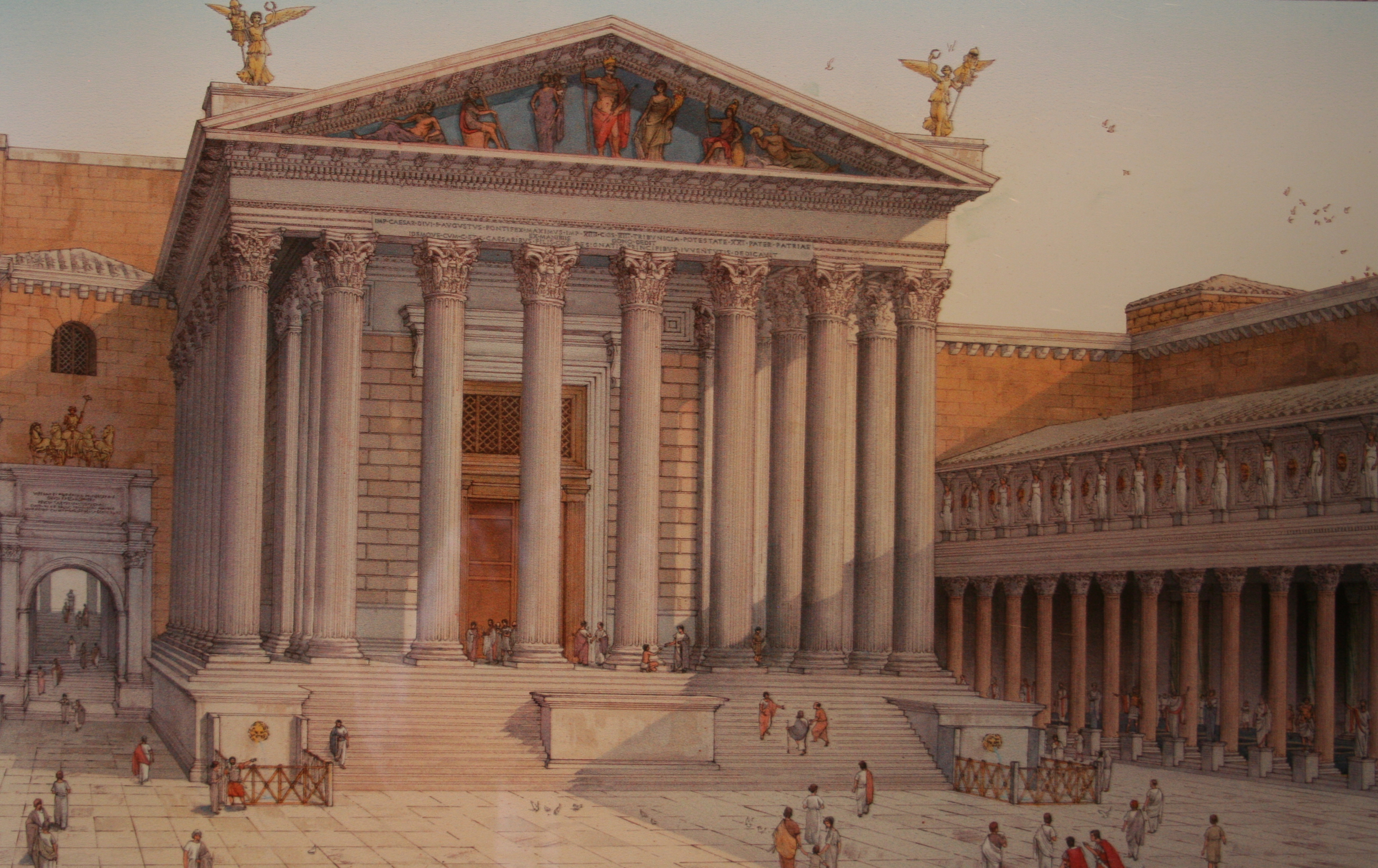 Reconstruction of Augustus' Temple of Mar Ultor