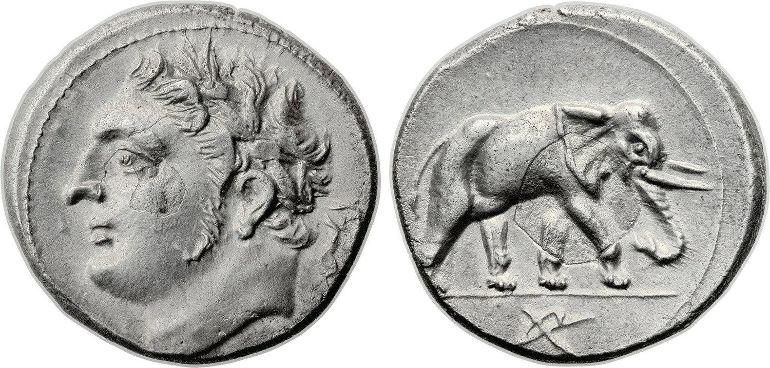 Coin elephant Silver-coin-of-Hannibal-Barca-and-an-elephant-minted-by-Carthage-during-the-Second-Punic-War.jpg