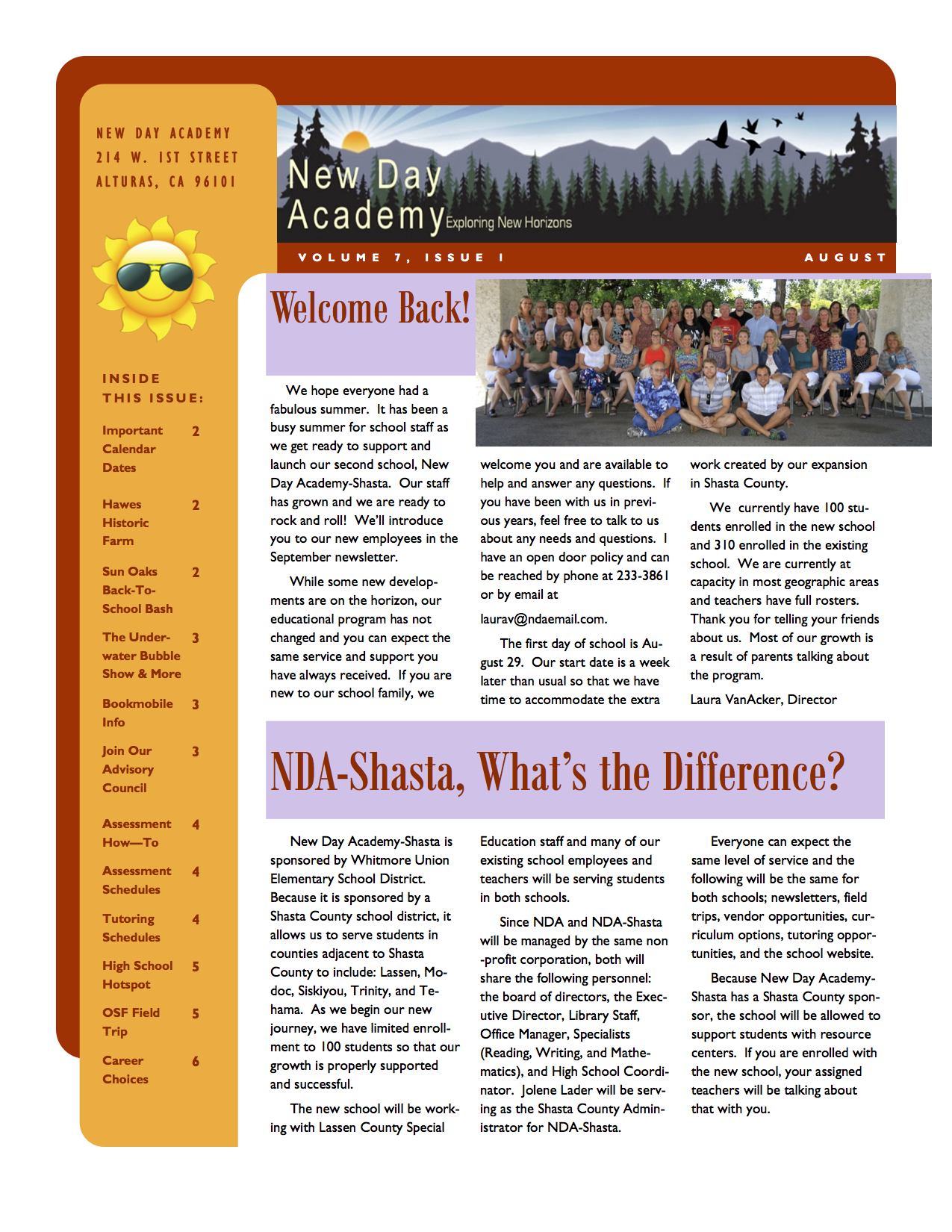 Download August 2016 Newsletter