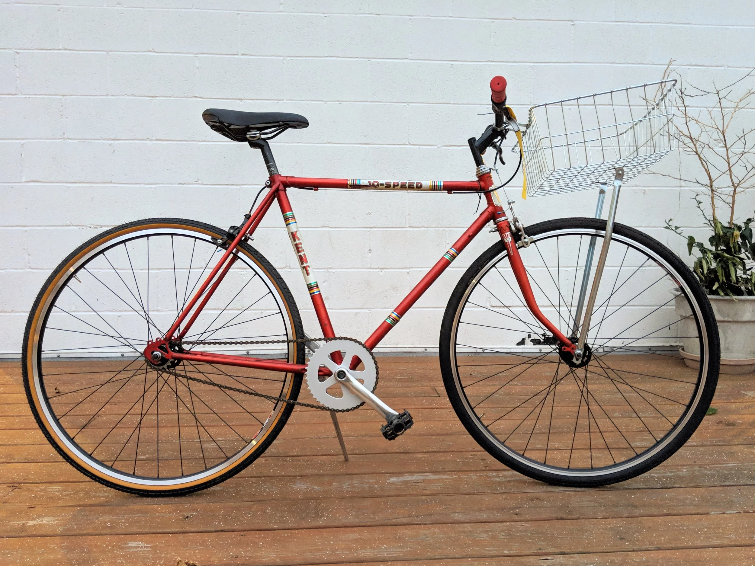 53cm Red Kent Single Speed $250