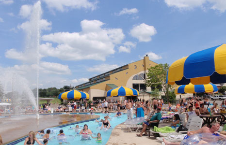 Lazy river at Mt. Olympus Water & Theme Resort in Wisconsin Dells, WI