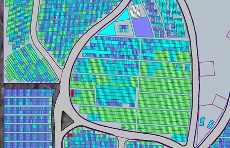 Screenshot of the Roselawn Cemetery in Roseville, MN using CIMS