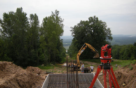 Construction at Devils Head in Merriam, WI