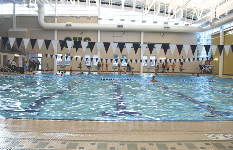 Indoor pool area at Greenfield High School in Greenfield, WI
