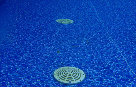 Bottom of the pool at Virginia Graeme Baker Pool & Spa Safety Act
