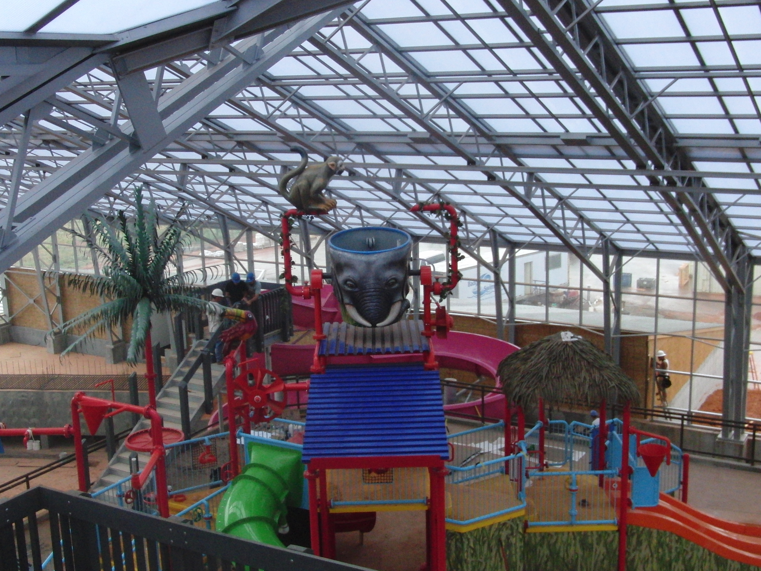 Water play structure at Water-Zoo in Clinton, OK