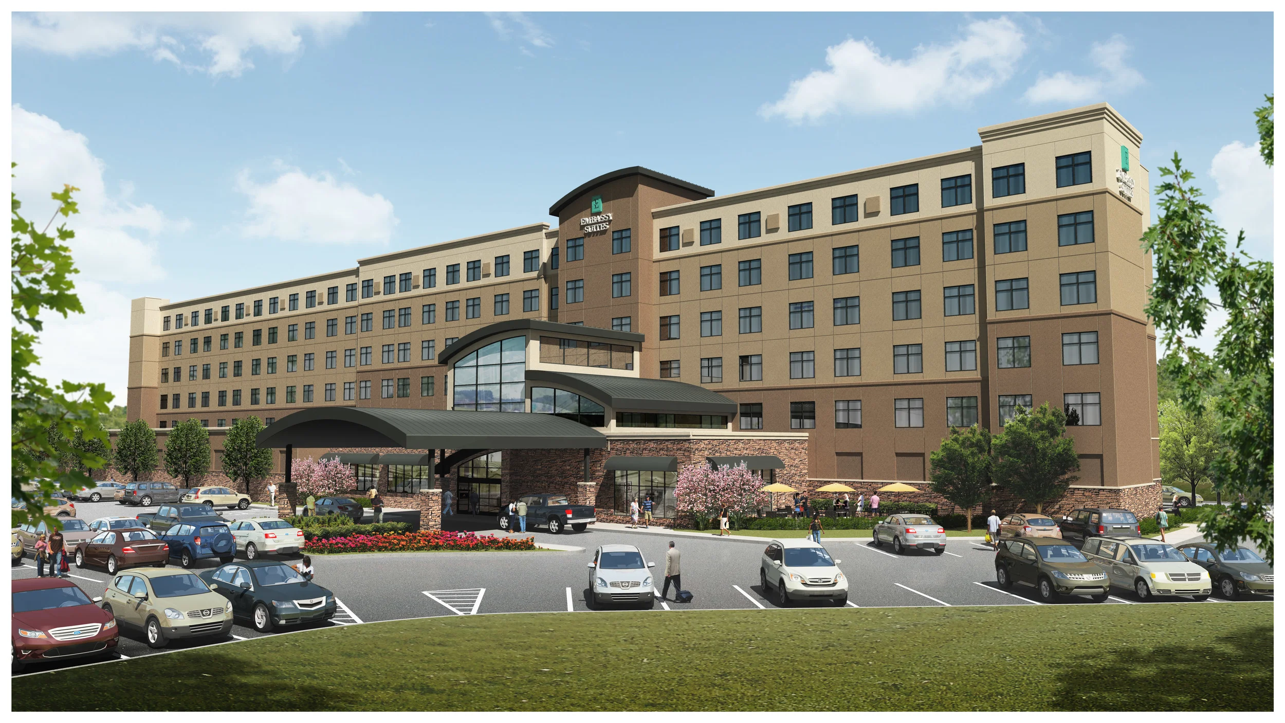 Outside view of the Embassy Suites in Canton, OH