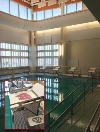 Lap pool area at UW Health at the American Center in Madison, WI