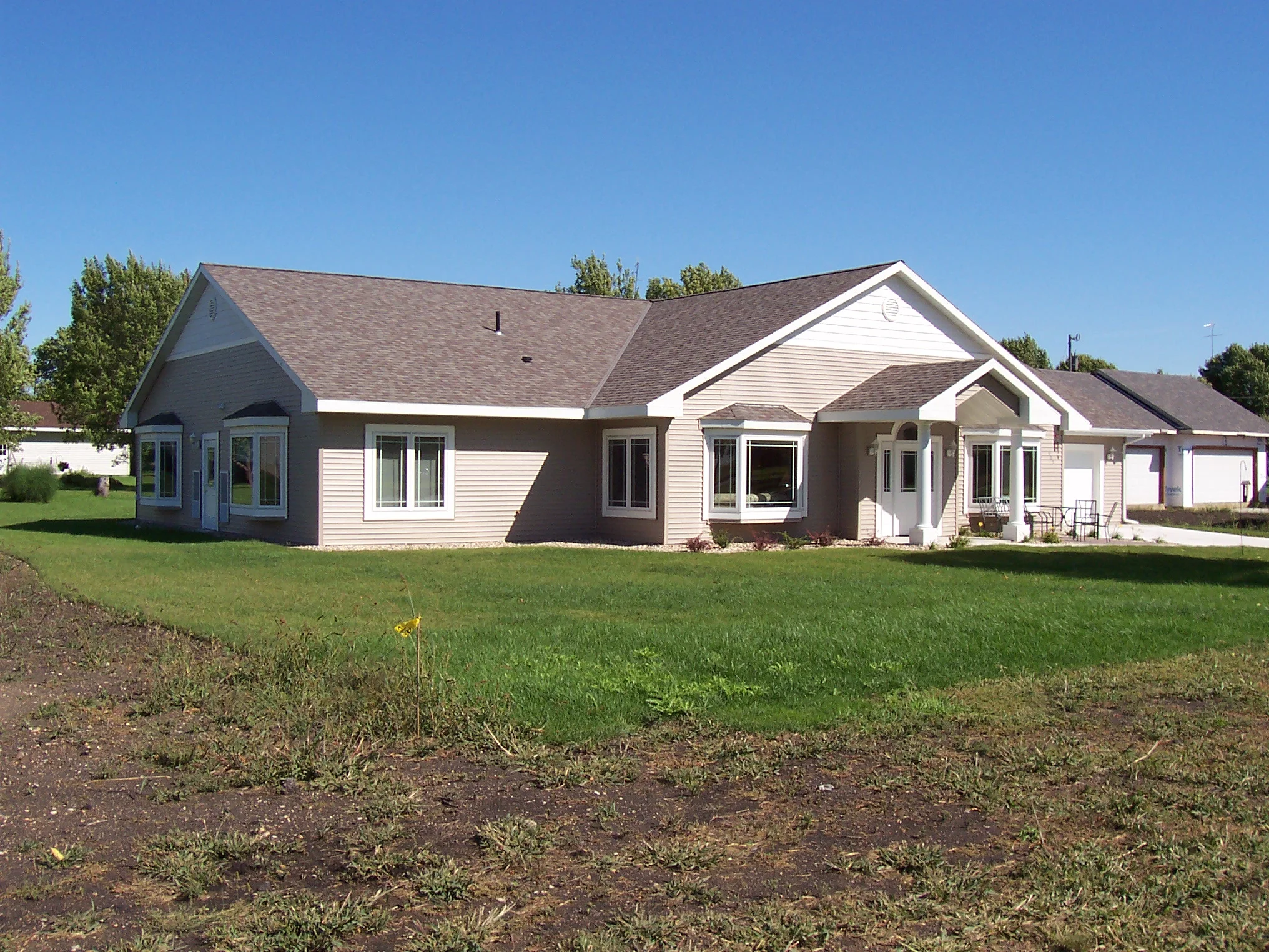 Outside view of a multi-family/religious example