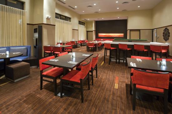 Seating and dining area in a hotel