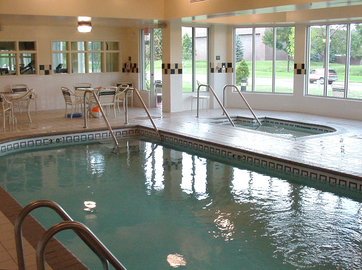 Pool area in the Hilton Garden inn in Shoreview, MN