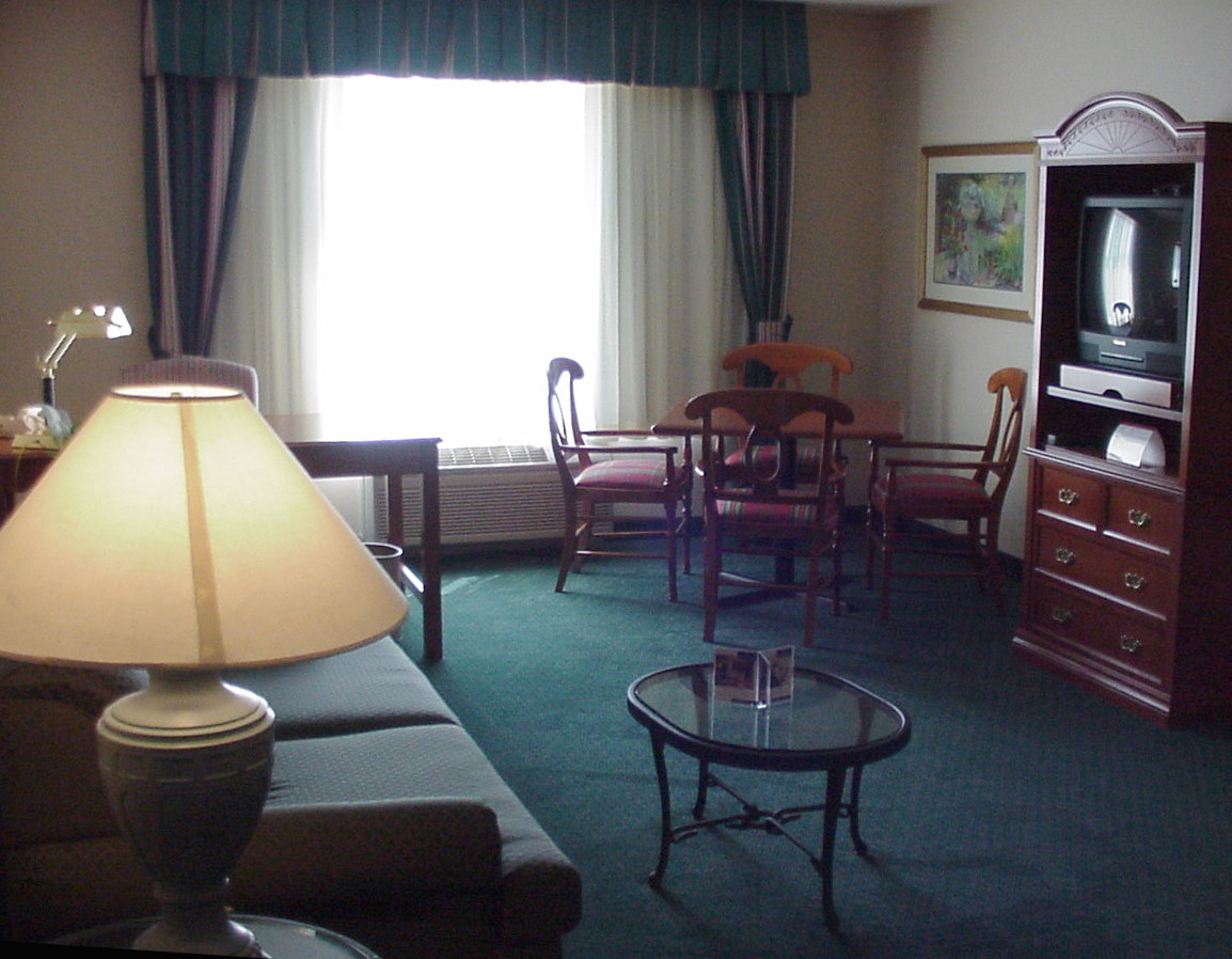 Bedroom seating area in the Hilton Garden inn in Shoreview, MN