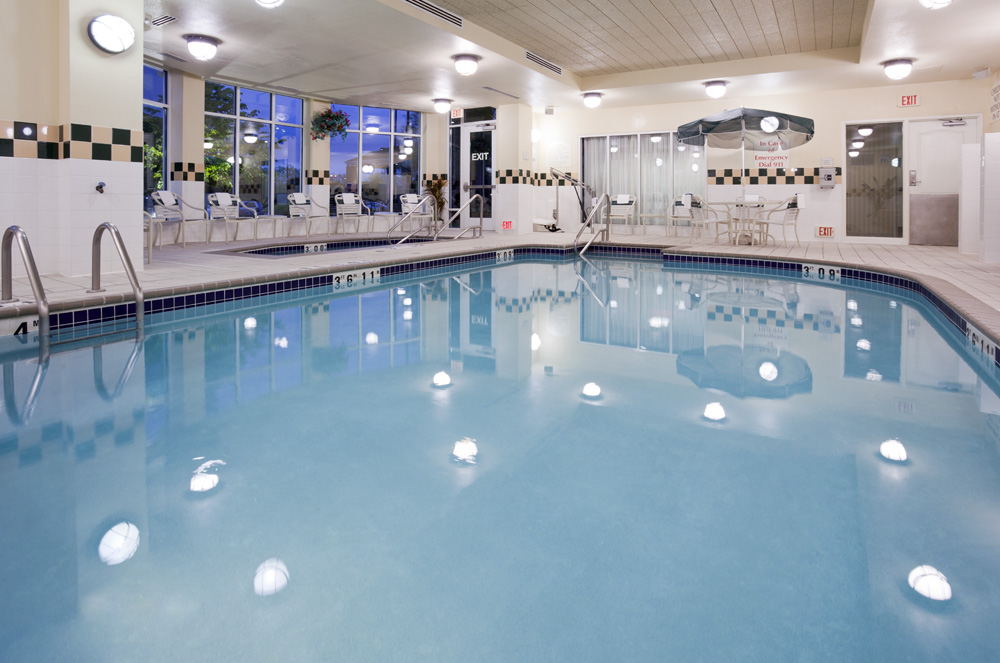 Pool area in the Hilton Garden Inn in Bloomington, MN