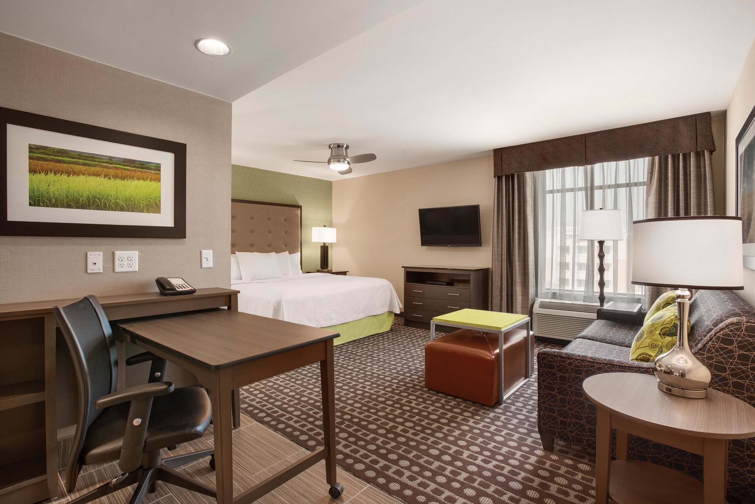 Bedroom in the Homewood Suites in Ankeny, IA