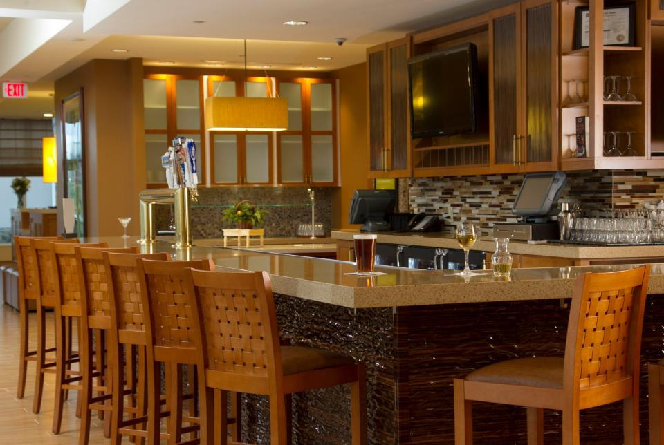 Seating area at the Hilton Garden Inn in Cedar Falls , IA