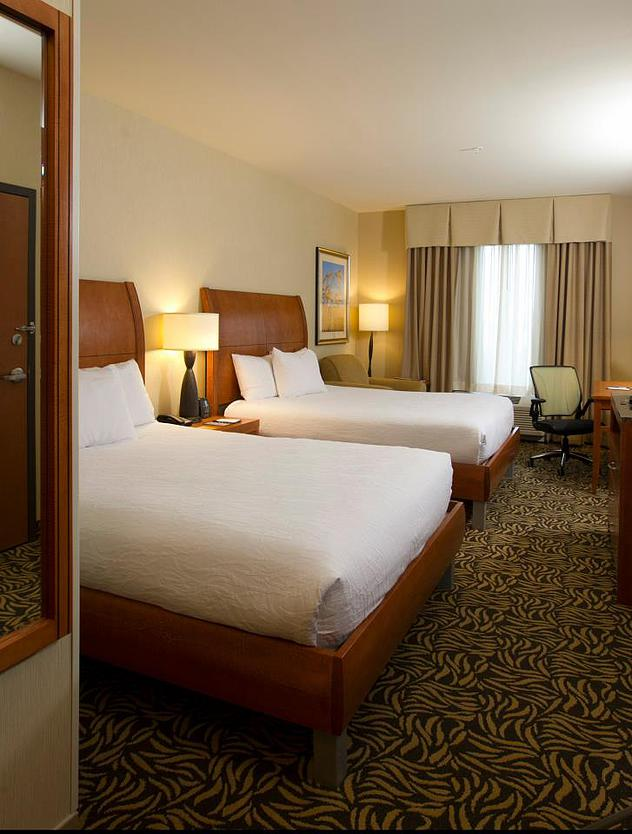 Bedroom in the Hilton Garden Inn in Cedar Falls , IA