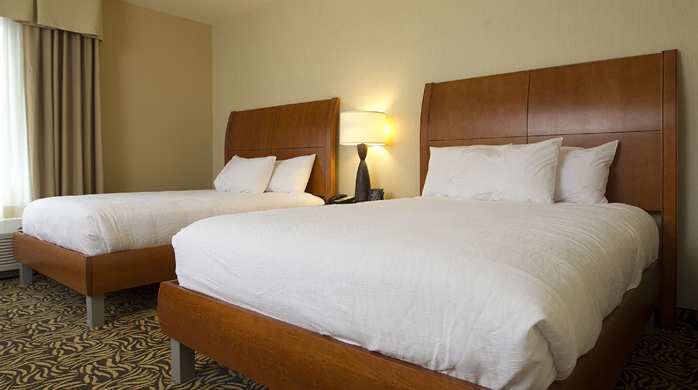 Bedroom in the Hilton Garden Inn in Cedar Falls , IA
