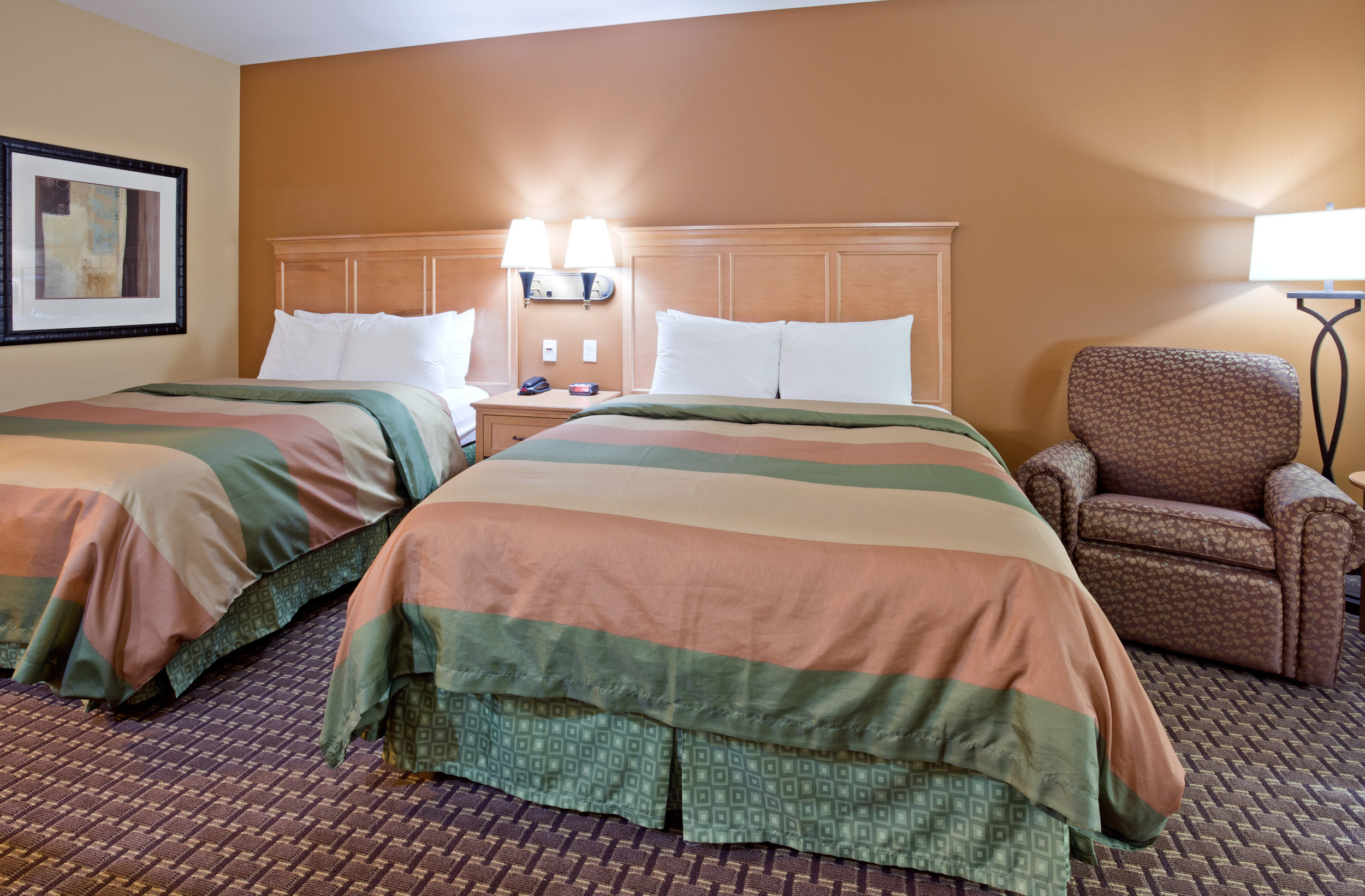 Bedroom in the Souris Valley Suites in Minot, ND