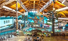 Inside pool and water park area at the Three Bears Resort in Warren, WI