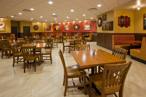 Seating area at Green Mill in New Ulm, MN