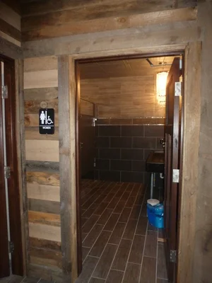 Outside the bathroom area at O’Neil’s in Spicer, MN