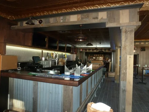 Bar area in O’Neil’s in Spicer, MN