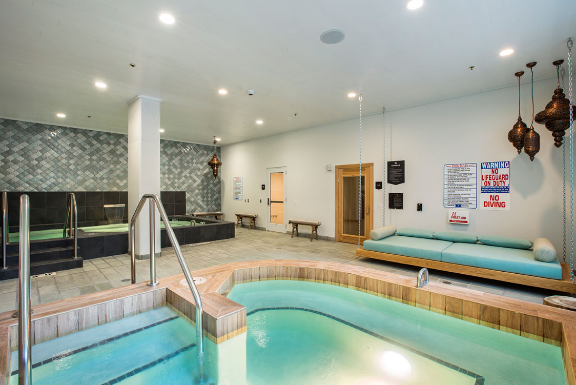 Indoor pool area at The HUB in Madison, WI