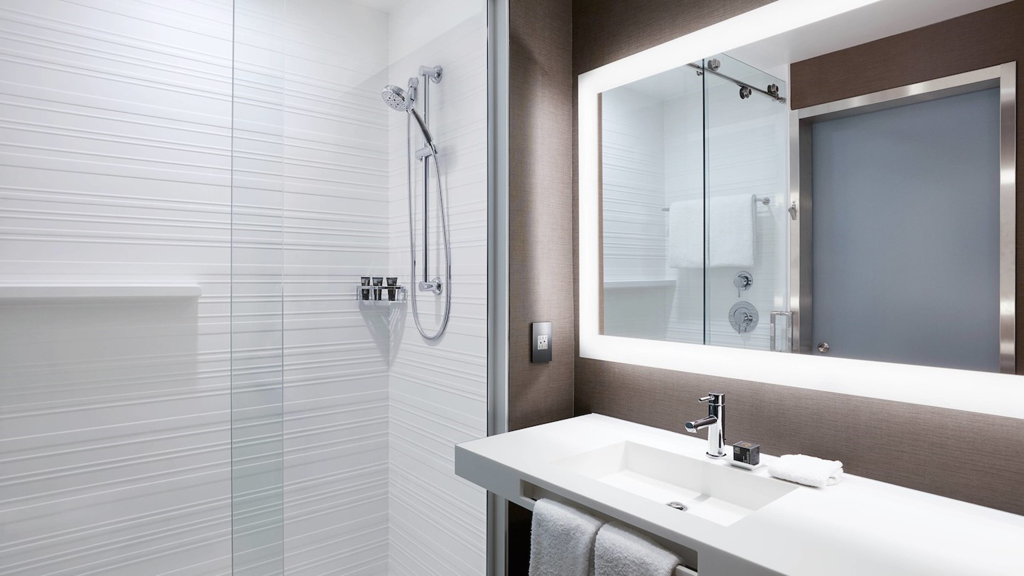 Guest bathroom in the AC by Marriott in St. Louis Park, MN