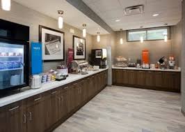 Breakfast area in the Hampton Inn Hometown in Spicer, MN