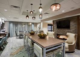 Seating area in the Hampton Inn Hometown in Spicer, MN