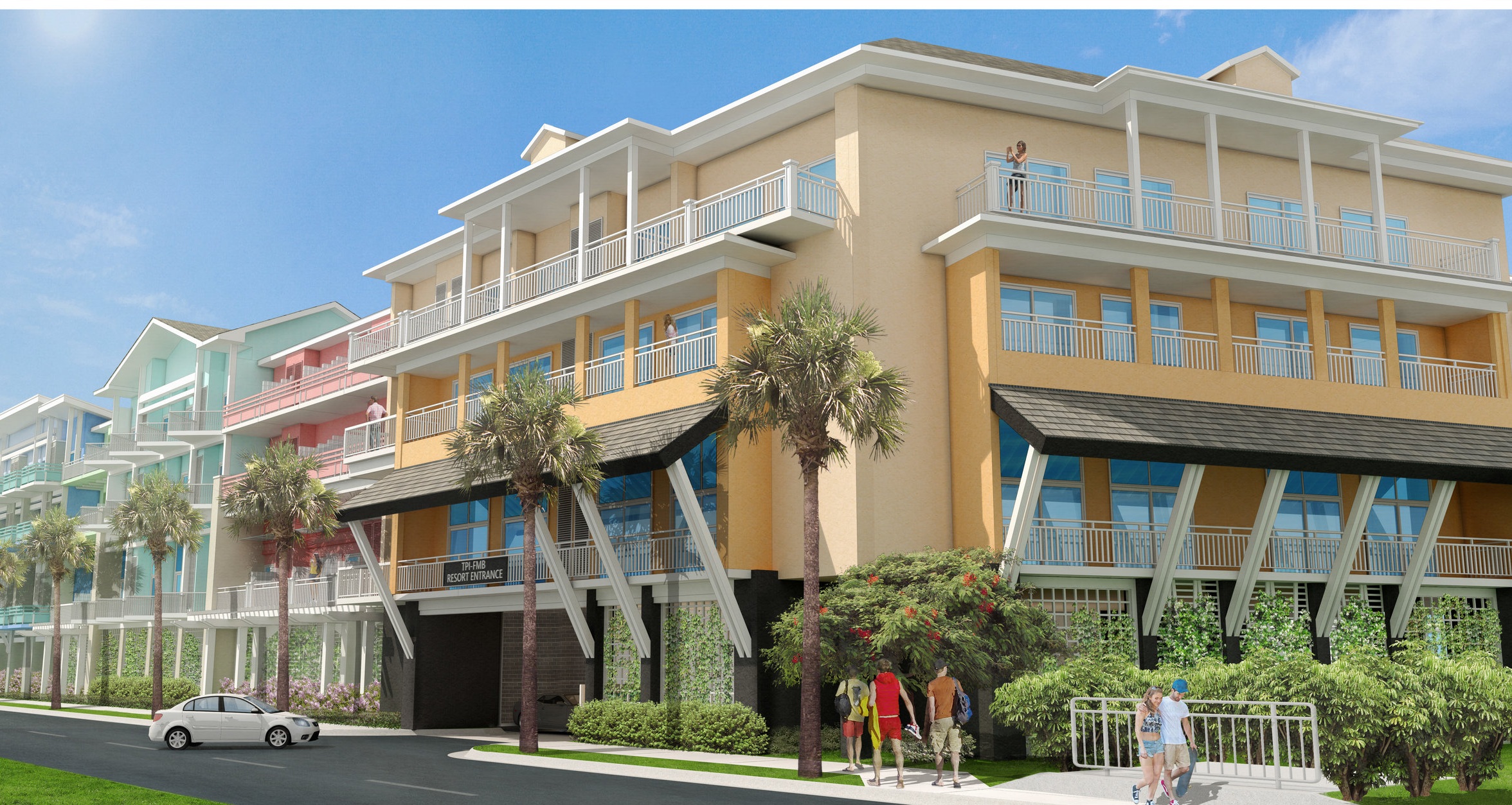 Outside view of the Margaritaville Resort in Fort Myers Beach, FL