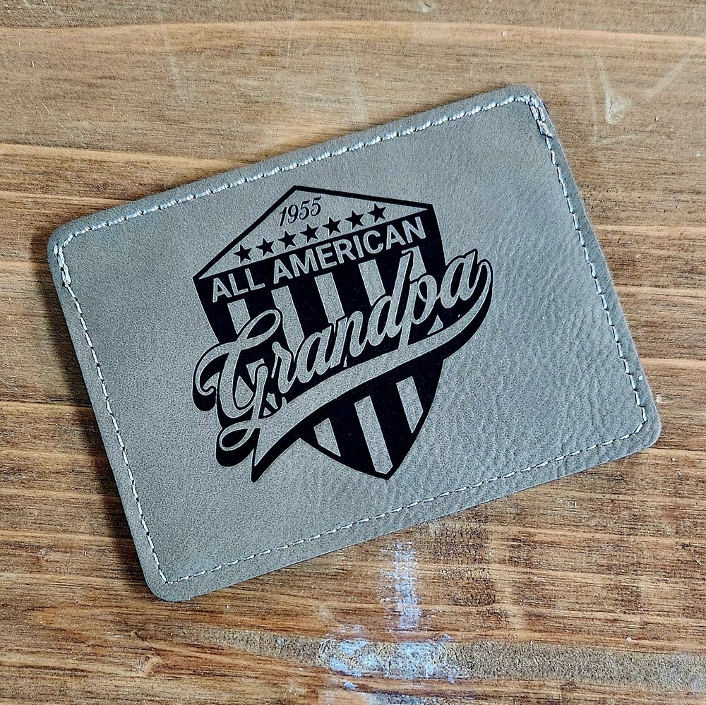To kick off the new Zalaznik Creative office space (3224 Dodge St.) and let people know our engraving store is back up we are running a ridiculous special. Get a custom-engraved leather saddle wallet with your name, photo, or logo on it for only $9.9