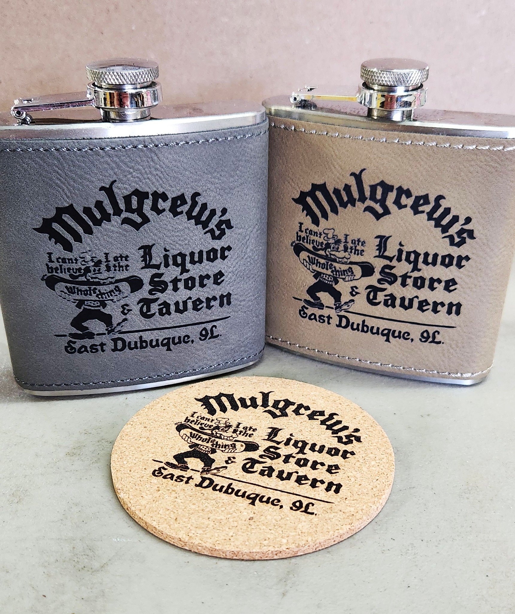 Check out these new laser-engraved products that just left our shop and will be for sale at 231 Coffee/Bar &amp; Gaming and Mulgrew's Tavern, Slots &amp; Liquor Store  Go support local businesses in the East Dubuque Area. #zalaznikcreative #eastdubuq
