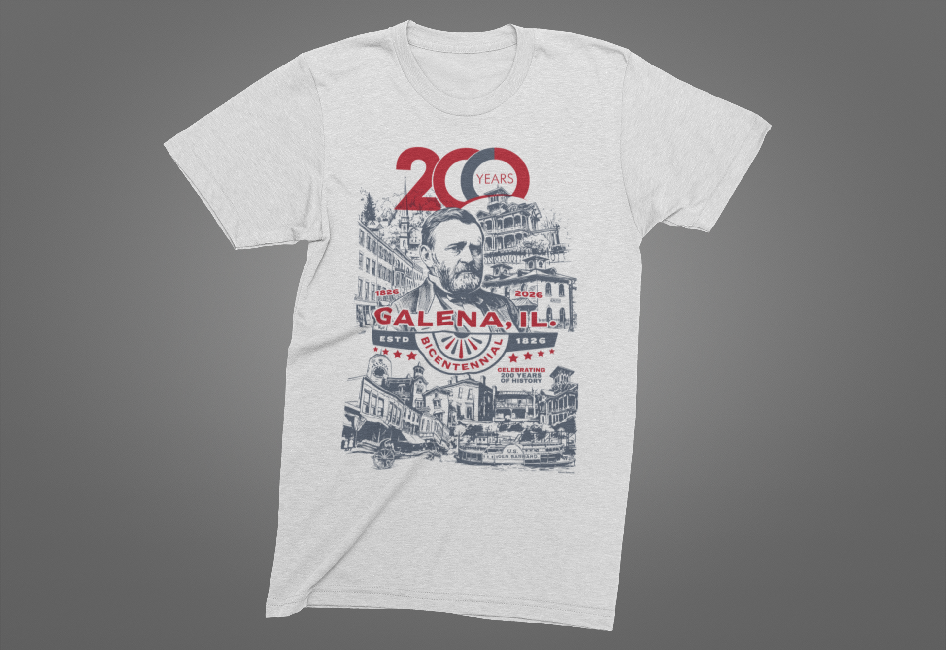The Galena, Illinois Bicentennial Limited Edition T-Shirt (PRE-ORDER)