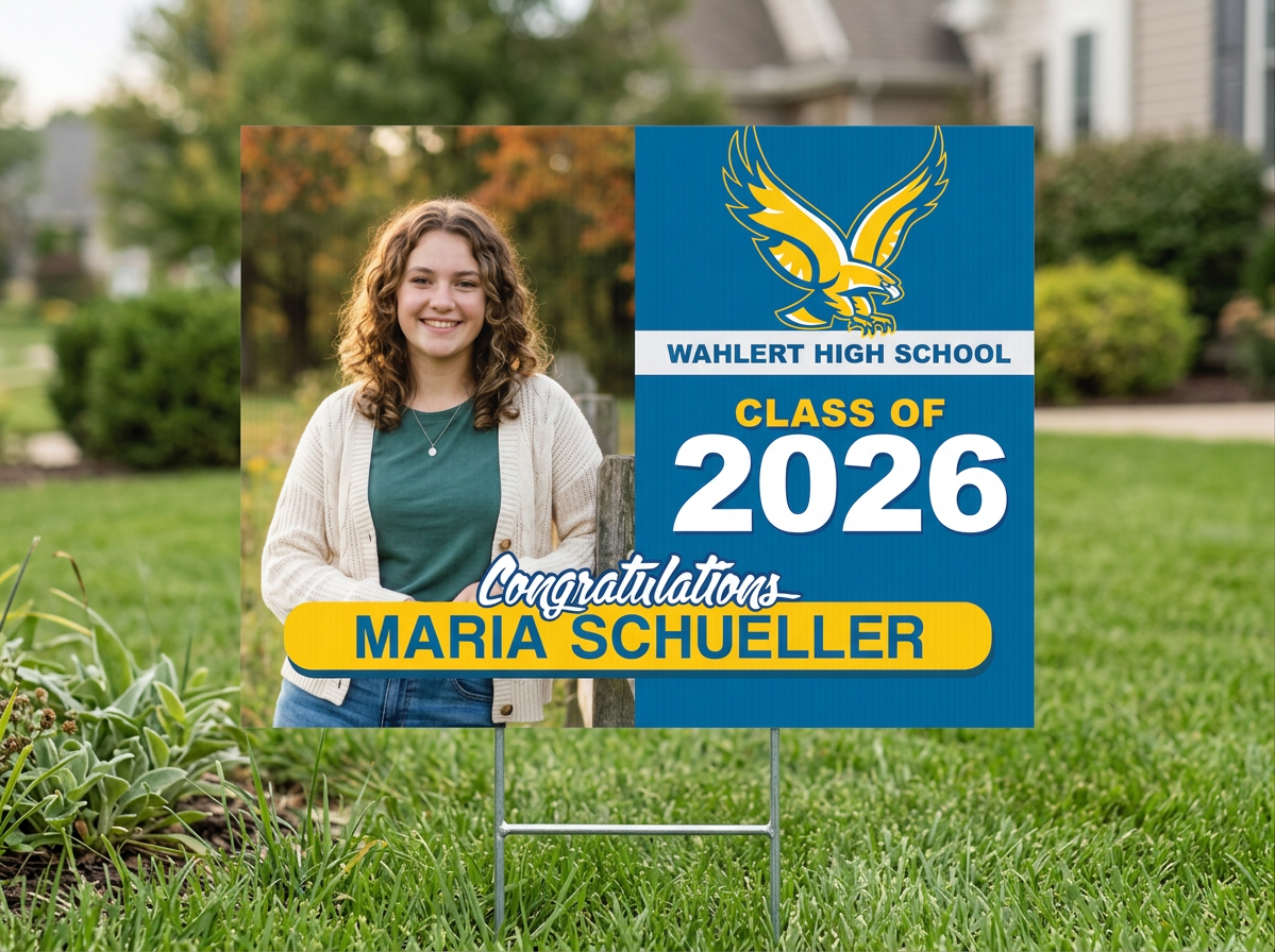 Outdoor Personalized Graduation Class of 2026 Yard Sign