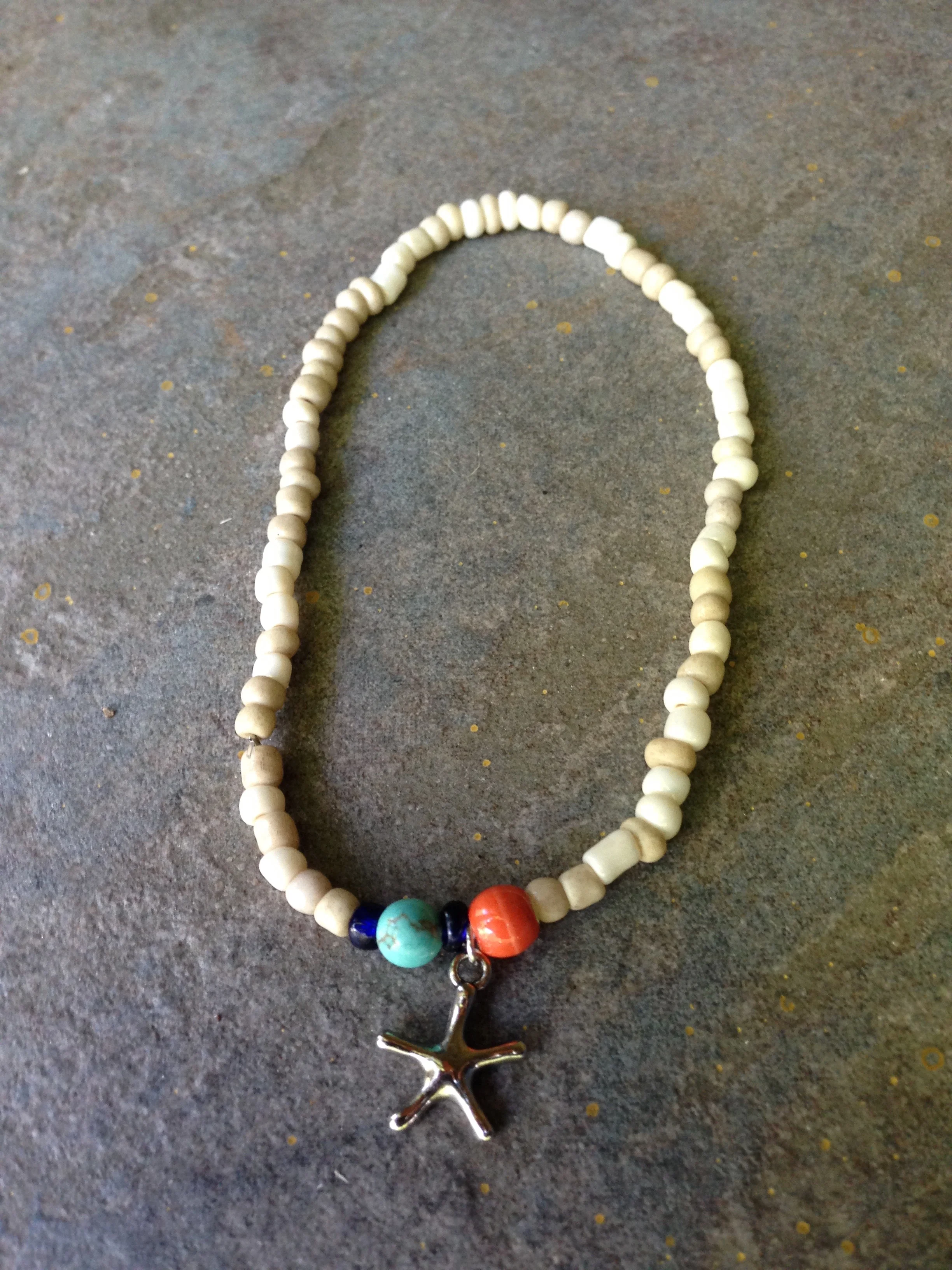 Ivory Starfish Anklet