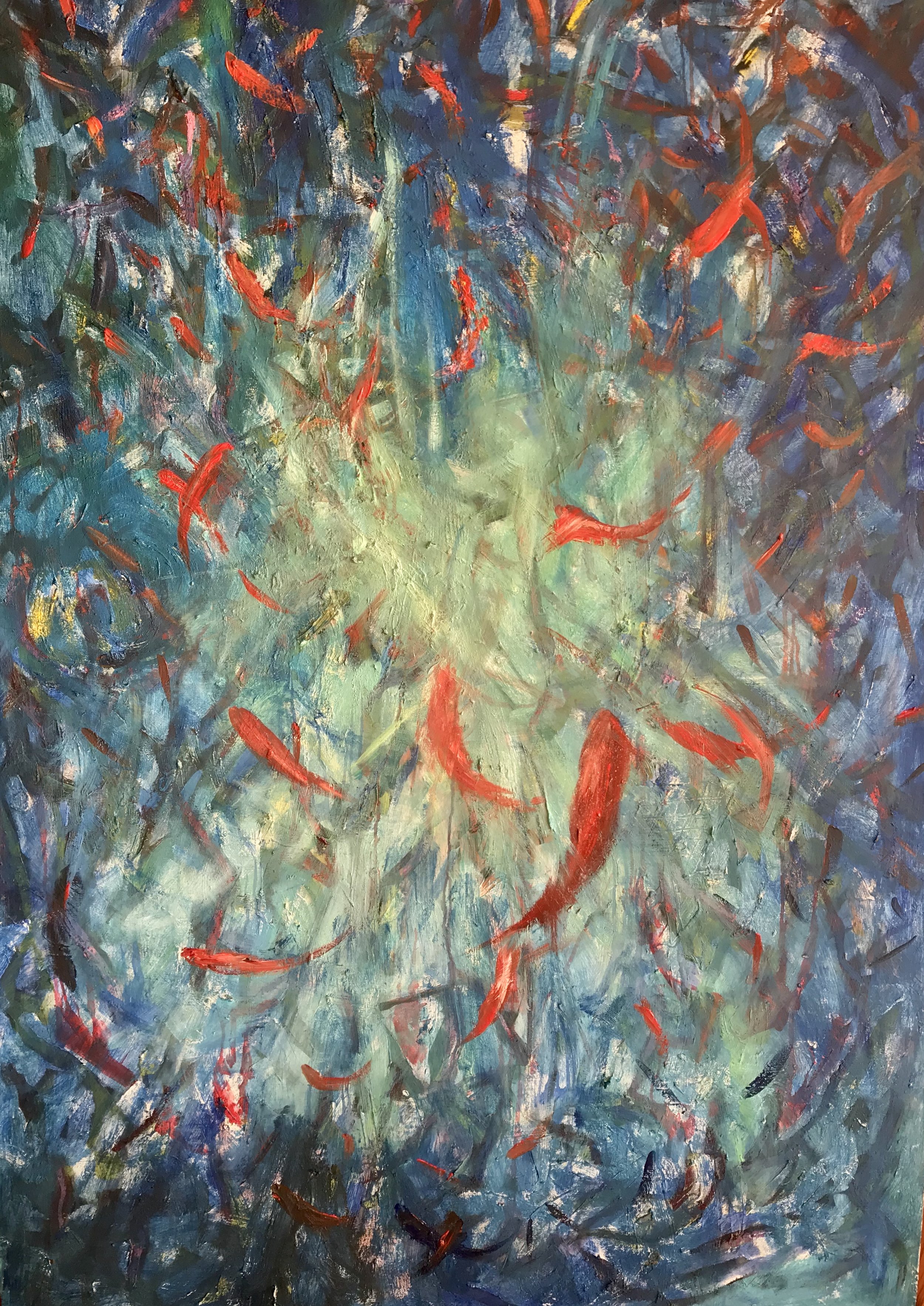 “Splash” Oil on Canvas (27x64”) 2018